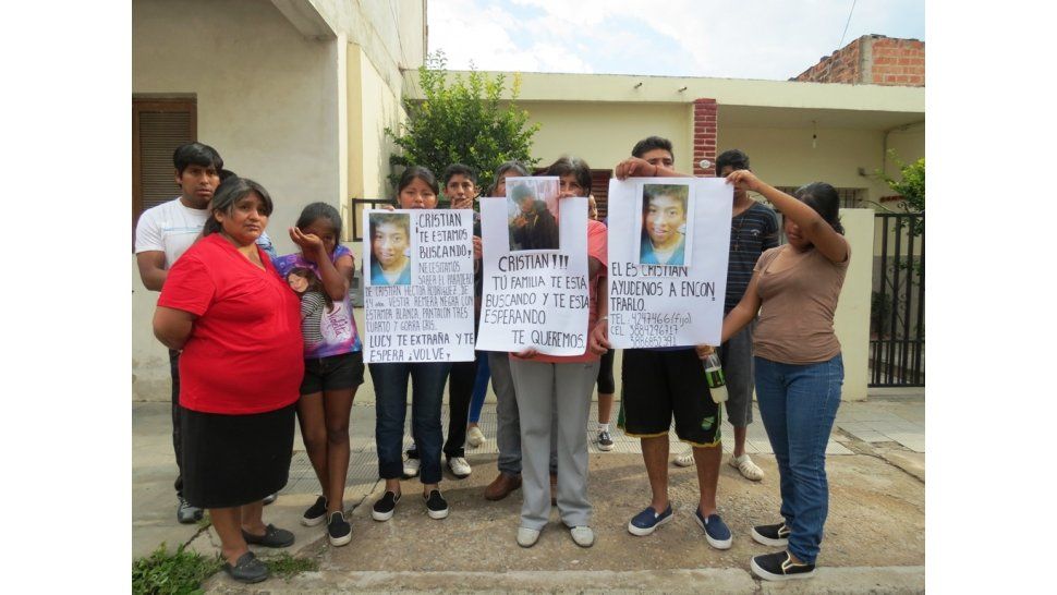 Familiares de Cristian