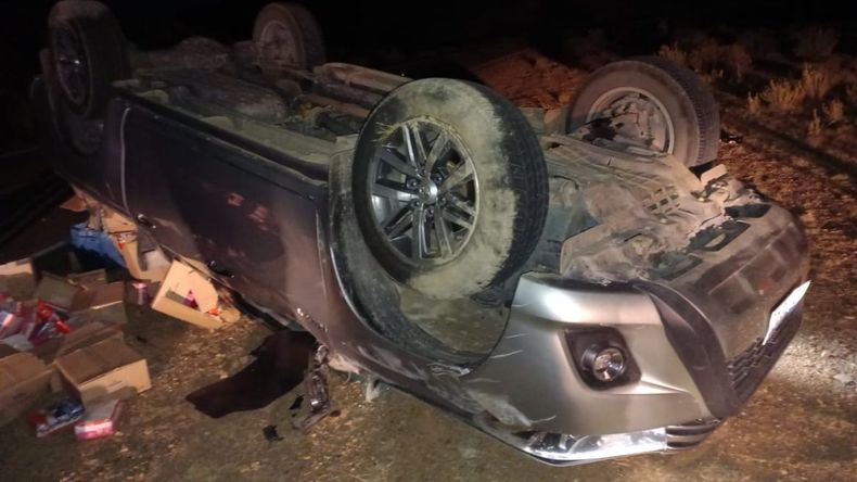 Una camioneta volcó en Humahuaca