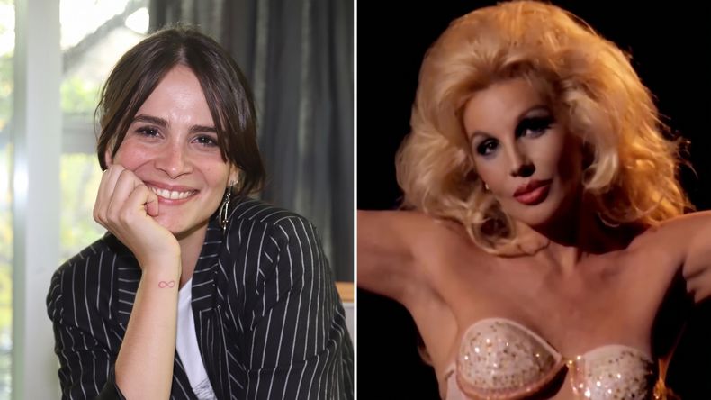 Así es el cambio de Mica Riera para interpretar a Susana Giménez en Moria.