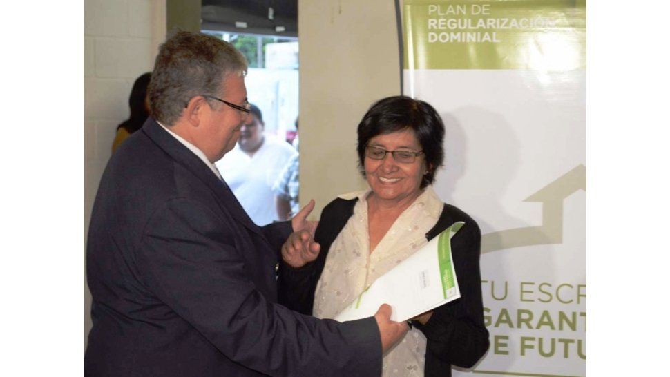 Entrega de escrituras