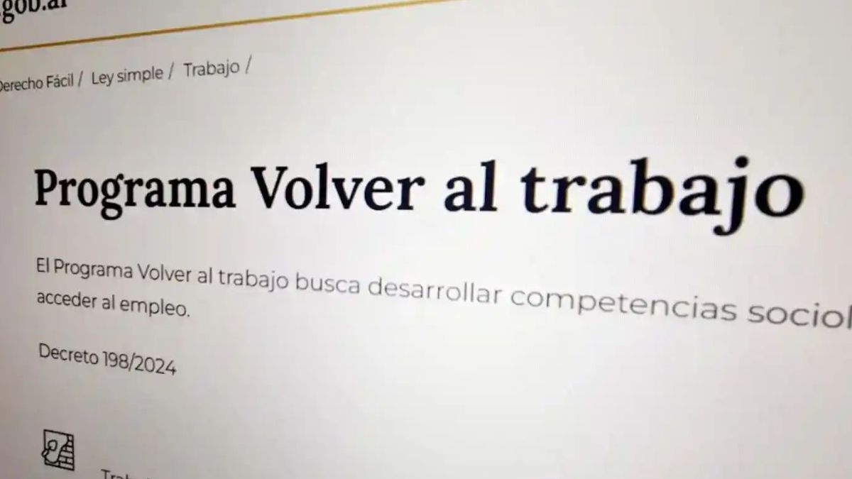 Programa Volver al Trabajo