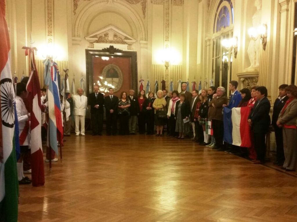 Acto en Salón de la Bandera