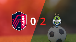 Con dos tantos, Seattle Sounders derrotó a St. Louis City en su casa