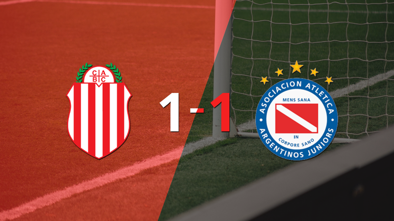 Barracas Central logró sacar el empate de local frente a Argentinos Juniors