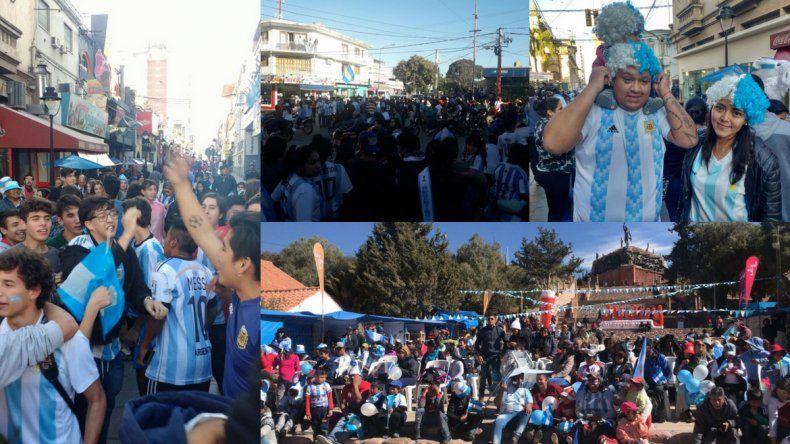 Jujuy celebró en las calles la clasificación a octavos