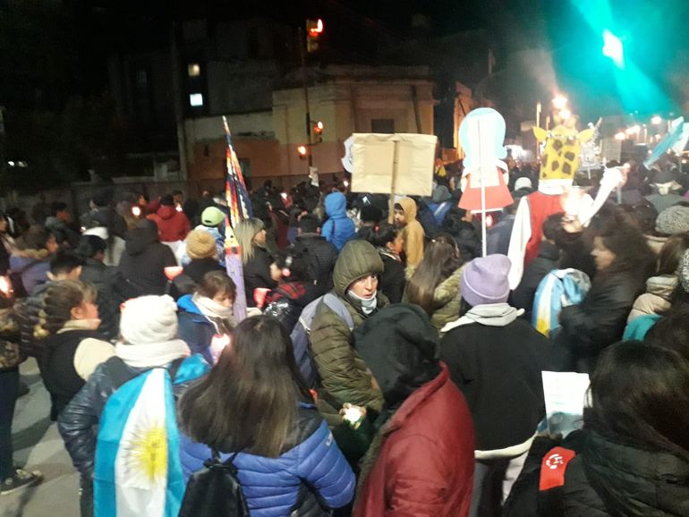 Marcha de antorchas en Jujuy. Marcha de antorchas en Jujuy.