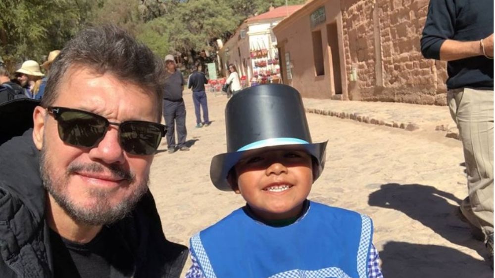 Tinelli en Jujuy: disfrutó en Purmamarca y estuvo en la escuela de Rinconadillas
