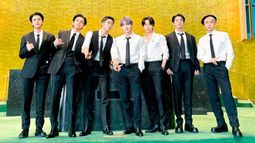 BTS, la banda surcoreana, habló en la sede de la ONU sobre los desafíos del cambio climático y de la pandemia mundial.