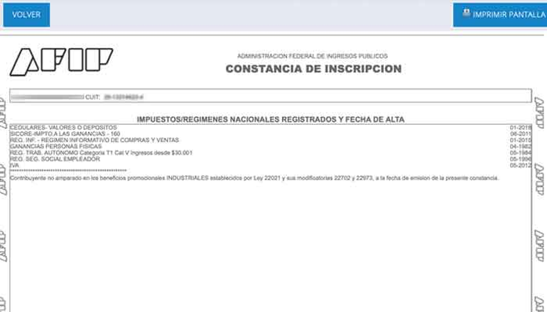La Administración Federal de Ingresos Públicos (AFIP) limitó el CUIT de 8.884 empresas conformadas como Sociedades por Acciones Simplificadas (SAS), al detectar irregularidades vinculadas a su comportamiento tributario, informó el organismo