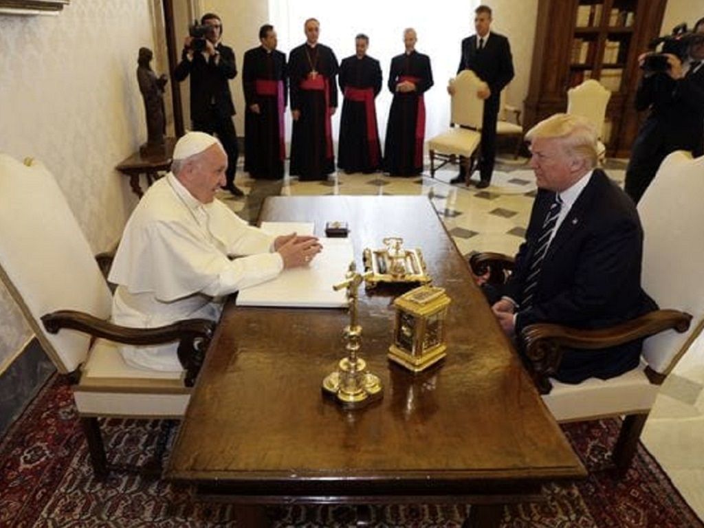 Papa Francisco y Donald Trump