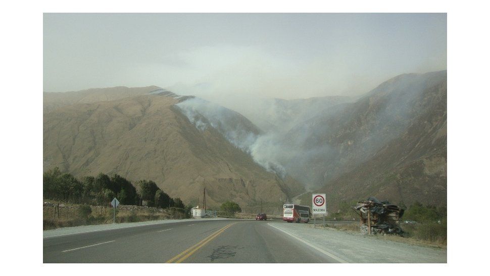 Incendio en Bárcena