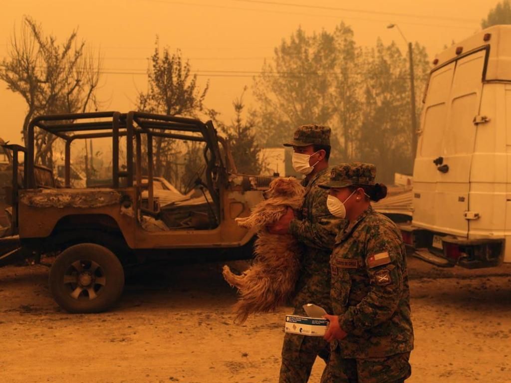 Incendio en Chile