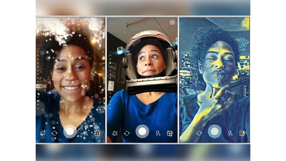 Filtros en Facebook como Snapchat
