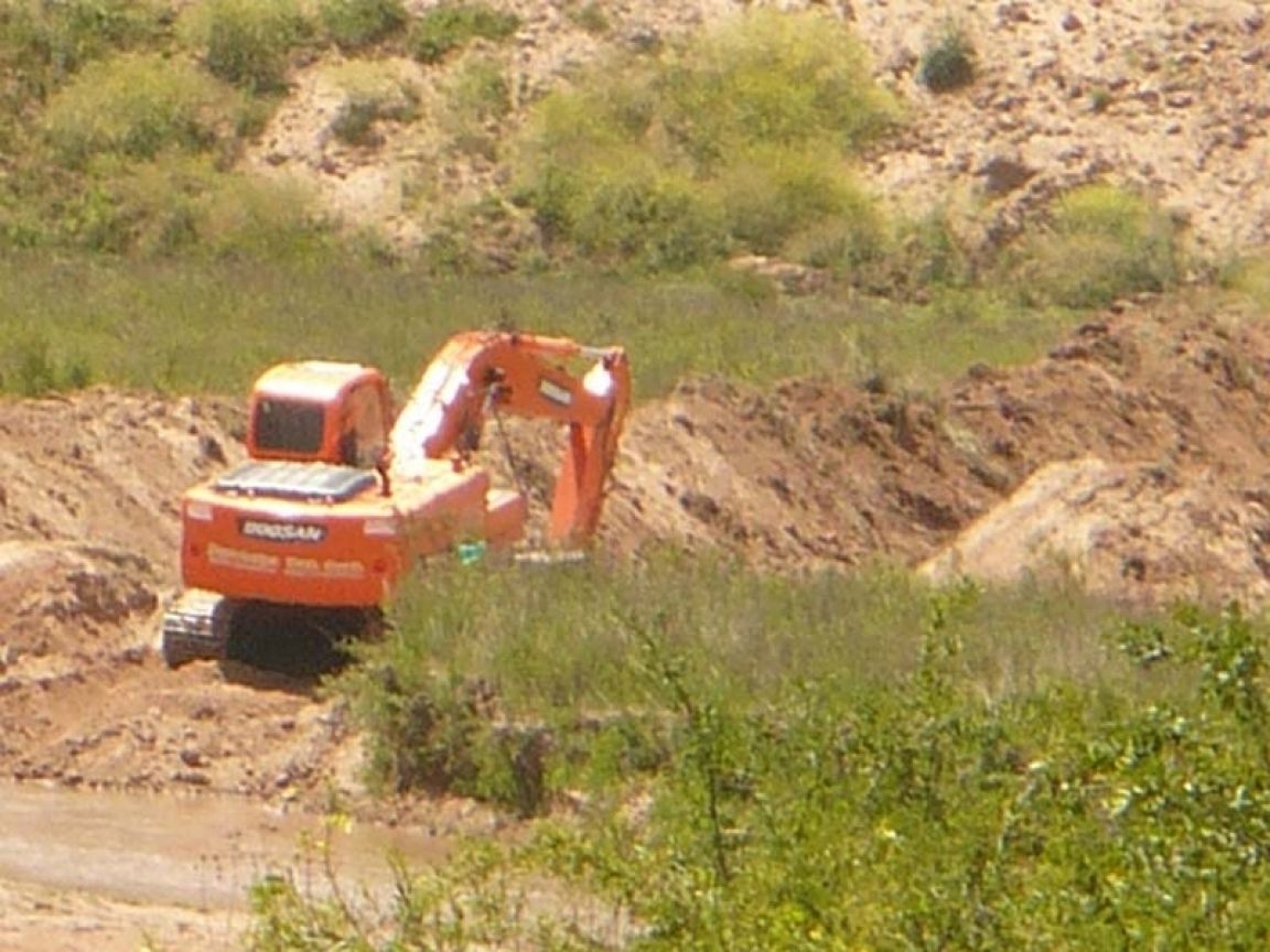 Trabajos en el Rio Grande