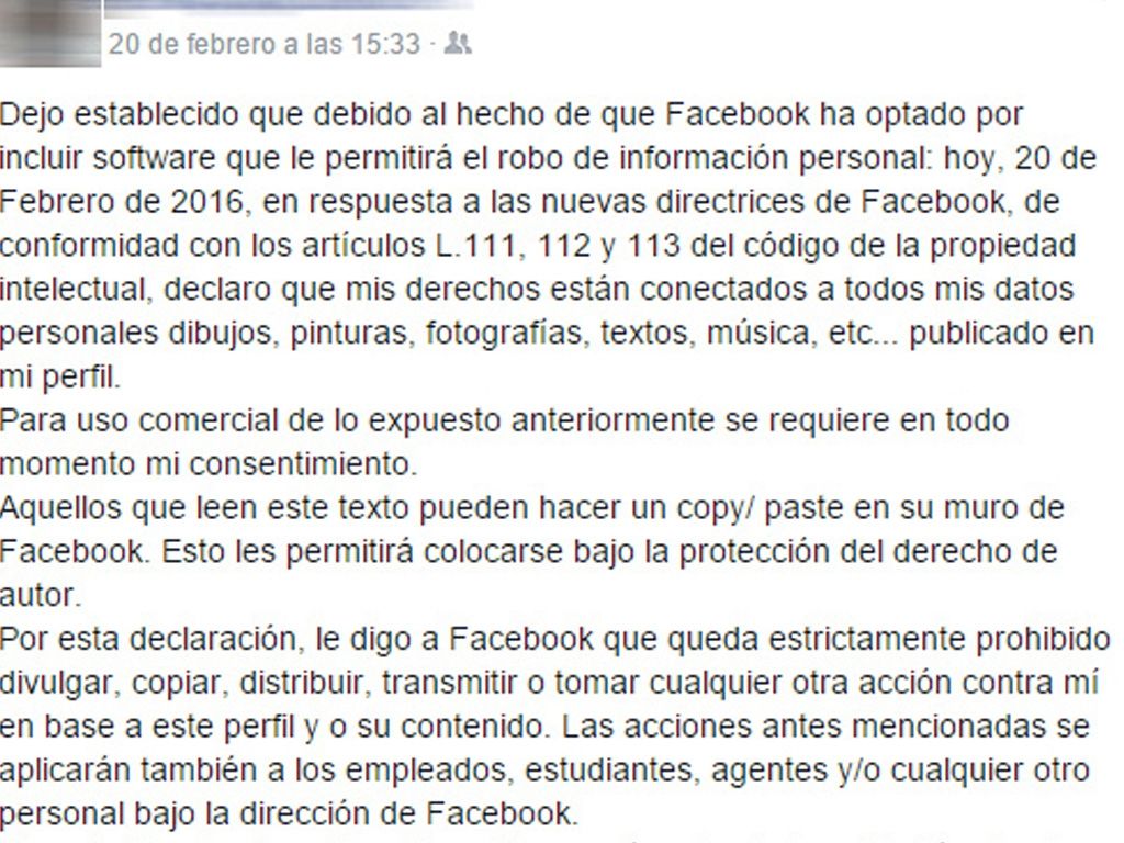Carta viralizada