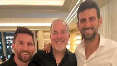 Lionel Messi y Novak Djokovic se encontraron en Nueva York.