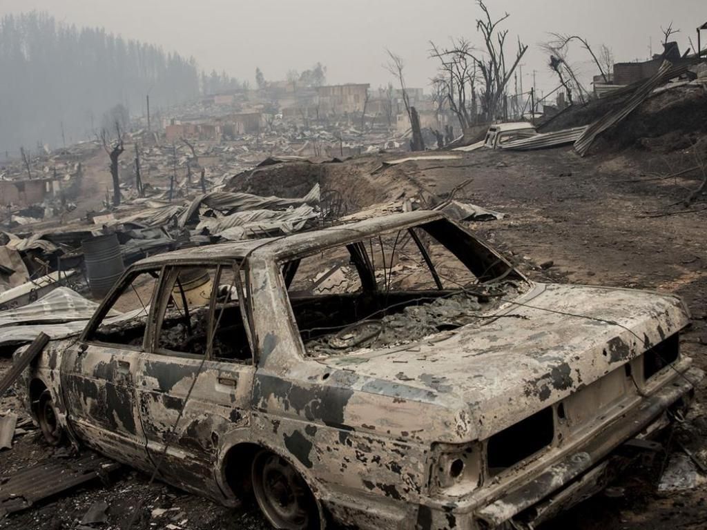 Incendio en Chile