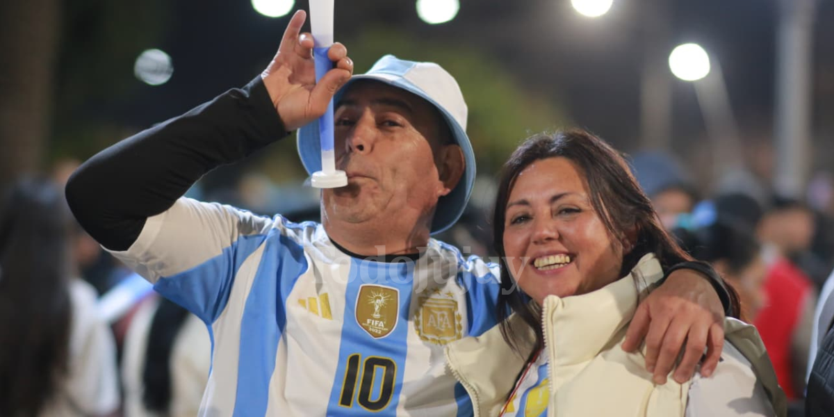 Las imágenes de los festejos de los jujeños por la clasificación de Argentina