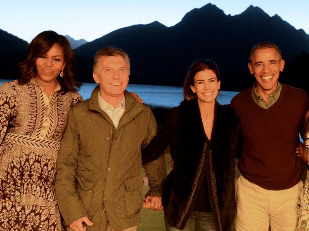 Obama, Macri y sus esposas