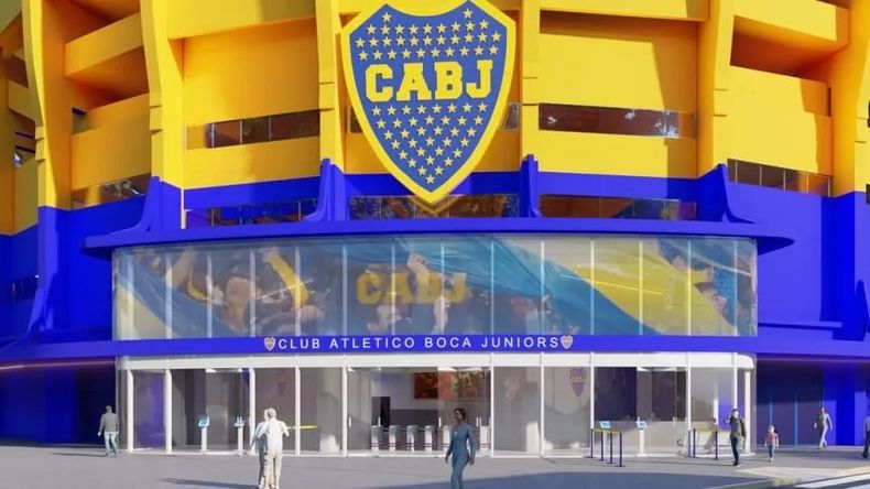 Así quedará la entrada principal de La Bombonera en 2026