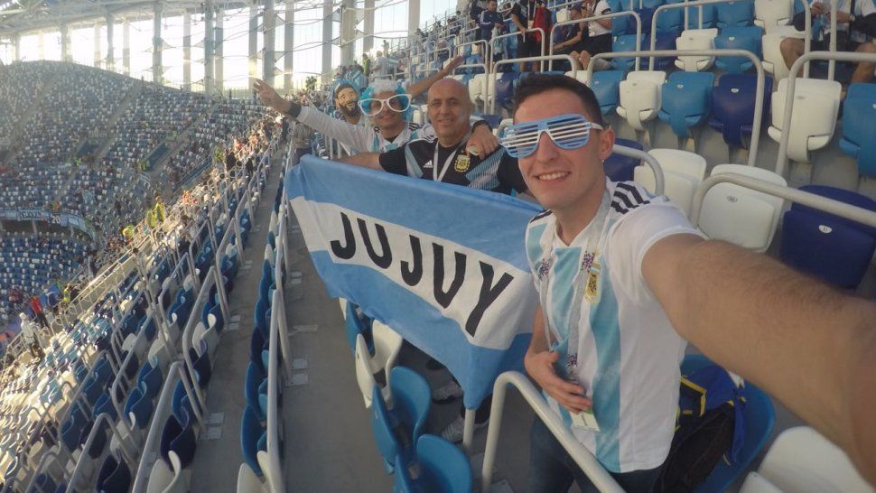 TodoJujuy.com y Canal 4 alentaron a la selección en San Petersburgo ¡Vamos Argentina!
