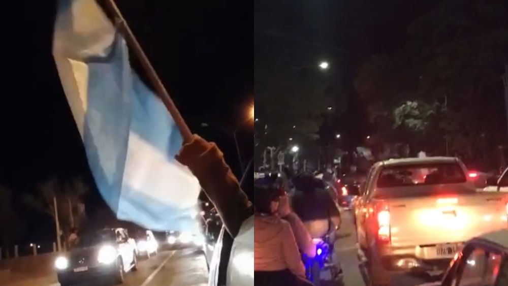 Festejos por la Copa América.