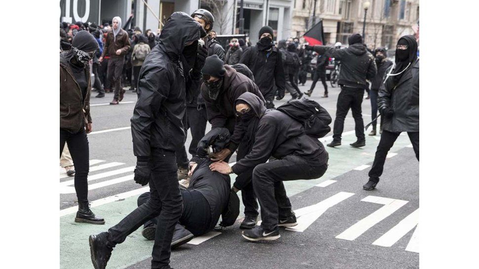 Las protestas en la asunción de Trump