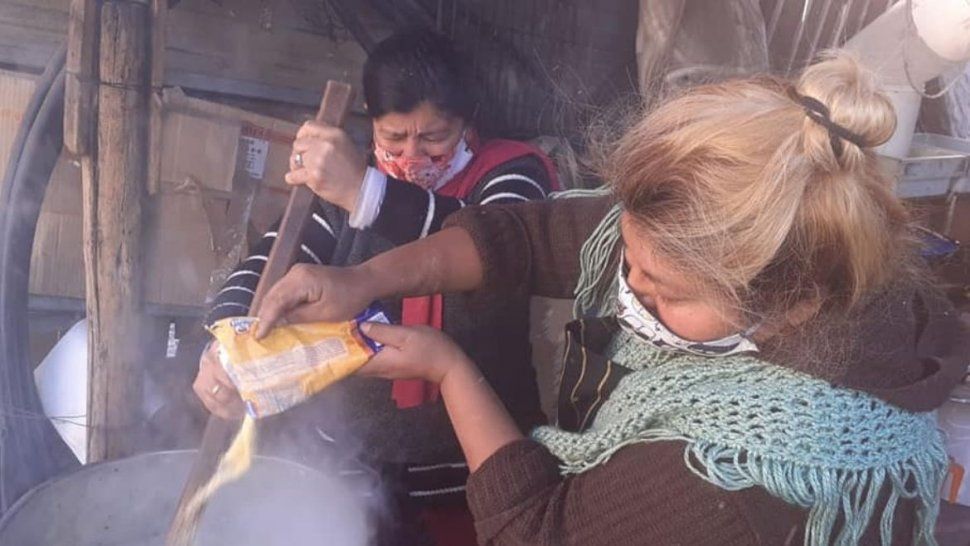 trueque solidario: dona mercaderia y recibi una maceta reciclable