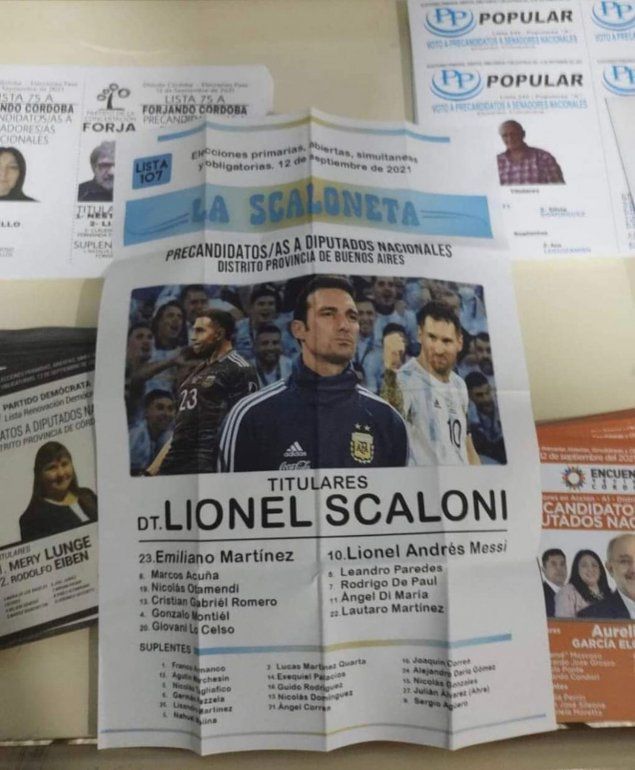 Un cordobés puso un voto con los nombres del campeón de América.