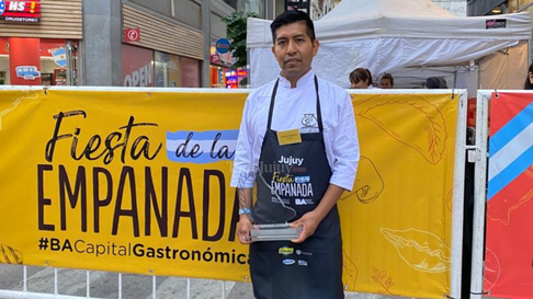 Todo Jujuy | Carlos Canavire, 3er puesto en la Fiesta de la Empanada en Buenos Aires. (Foto: Ricardo Martínez)