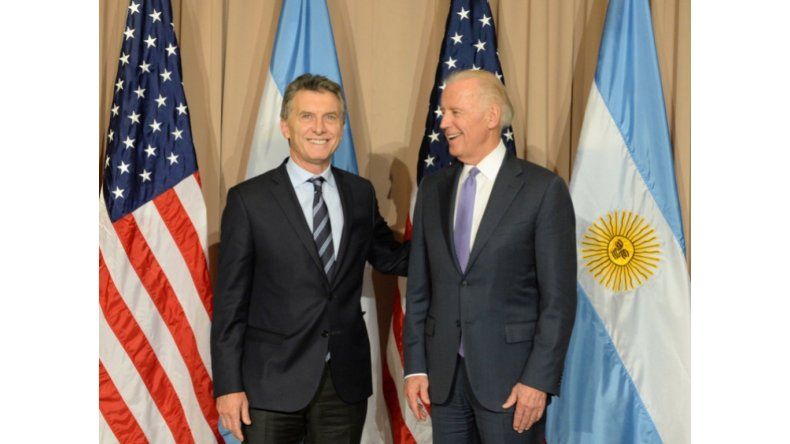 Macri y Biden en Davos