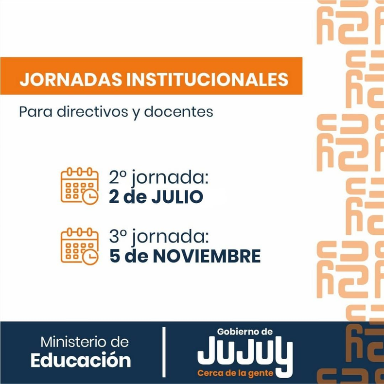 El 2 de julio no habrá clases en las escuelas jujeñas. Las familias deberán tener en cuenta esta modificación para la organización del ciclo lectivo de sus hijos.