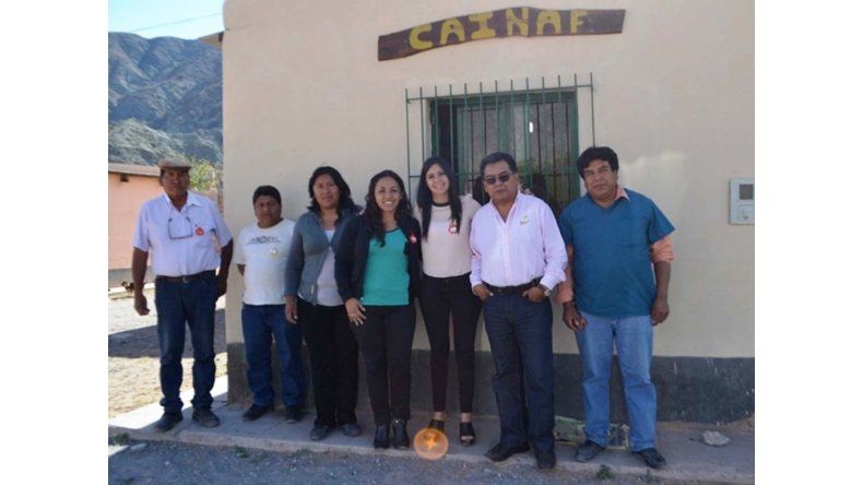 Funcionarios en Tumbaya