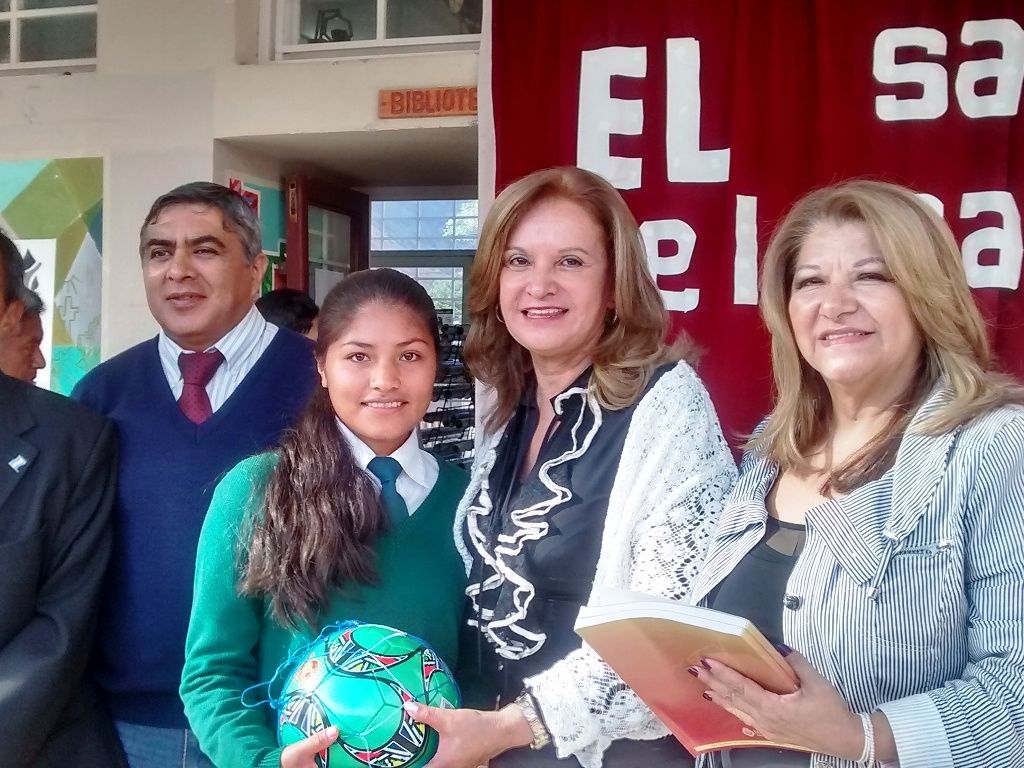 Diputadas en la EET N° 1 de Maimará