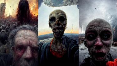 Así es como la Inteligencia Artificial cree que será la última selfie de la humanidad.&nbsp;