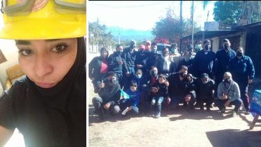 Una bombera con mucho compromiso.