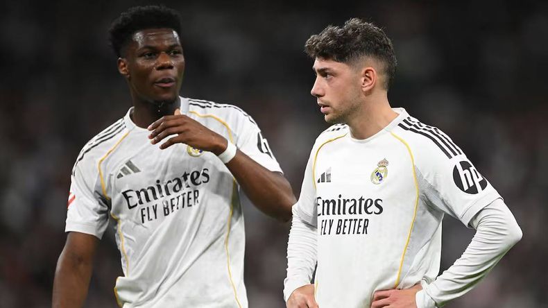  Federico Valverde y Aurélien Tchouaméni en el Real Madrid