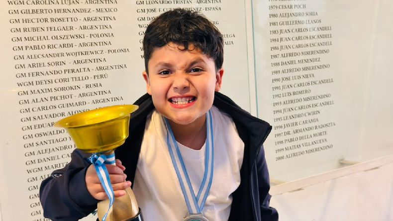 Jorge Krum Vélez, el ajedrecista jujeño de 10 años
