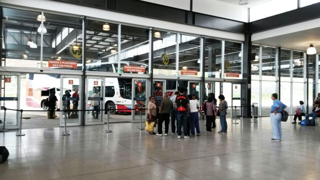 Activaron el protocolo por COVID en la terminal Activaron el protocolo por COVID en la terminal