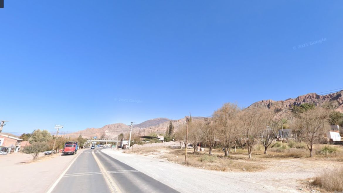 Ruta 9 en el ingreso a Tilcara (Foto ilustrativa)
