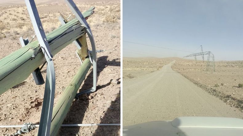 Viento zonda en la Puna: EJESA informó daños en la red eléctrica