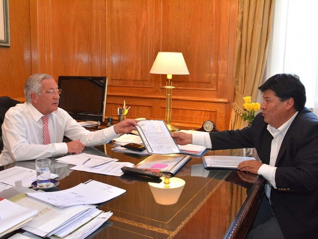 Fellner con el Intendente de Abra Pampa