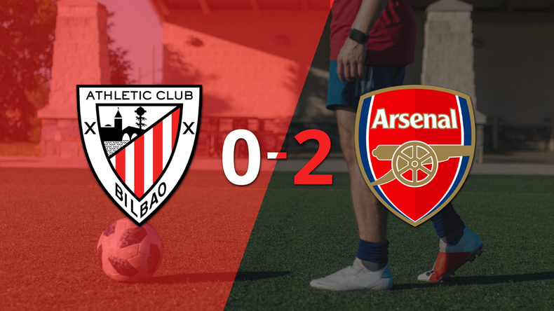 Arsenal fue superior y venció por dos goles a Athletic Bilbao en el estadio la Catedral