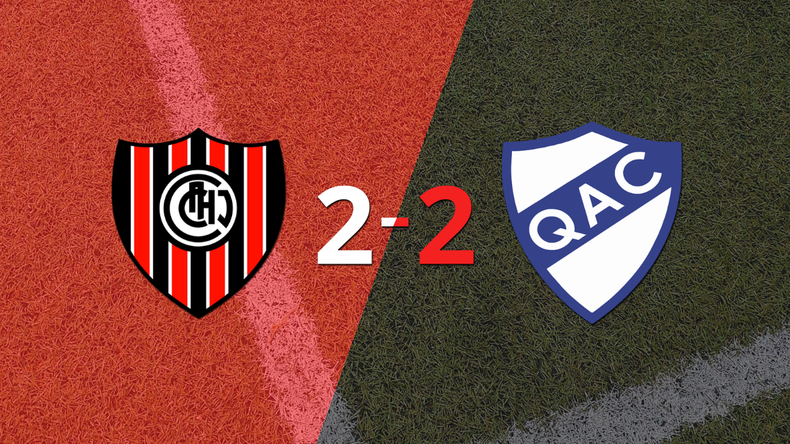 Chacarita empató 2-2 en casa con Quilmes