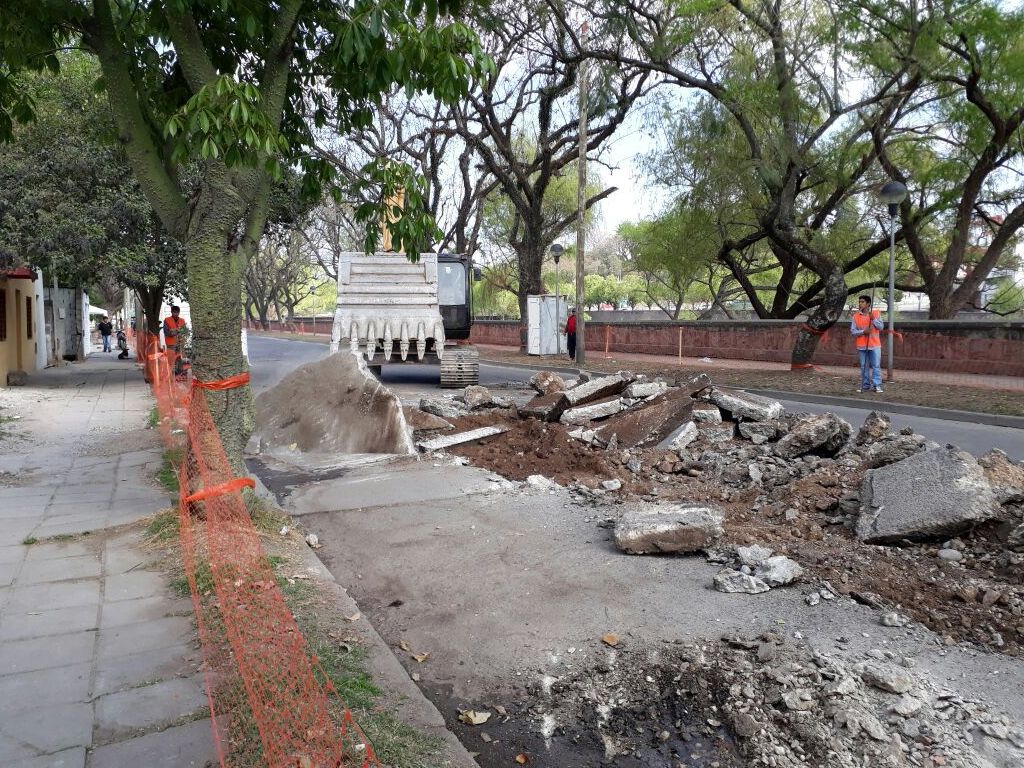Repavimentación de la Yrigoyen