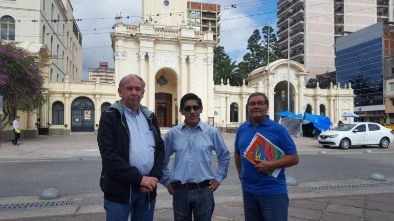 Padre Luis Salas y Oscar Sosa