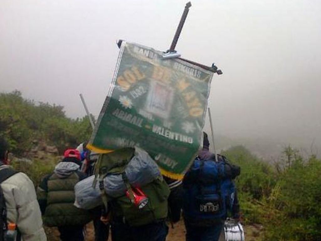 Peregrinos en el cerro