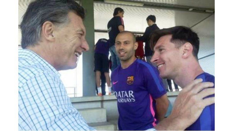 Macri junto a Messi