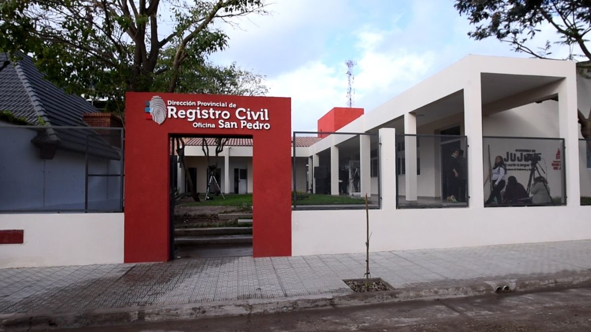 Nuevo edificio del Registro Civil en San Pedro de Jujuy.
