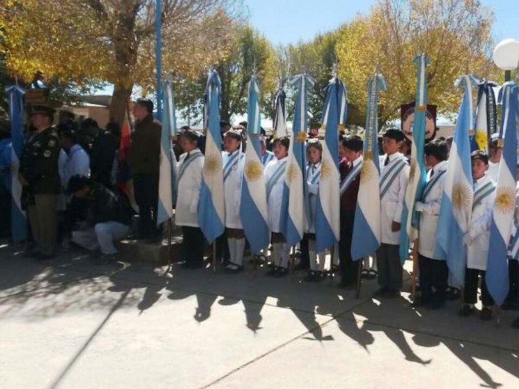 Abanderados en el acto